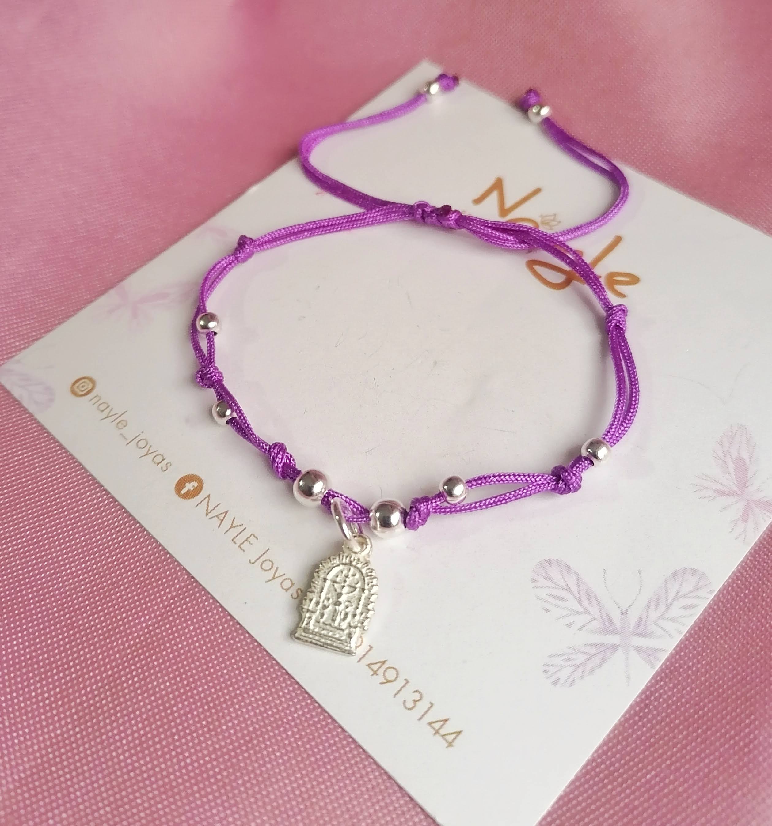 Pulseras Tejidas Señor de Los Milagros